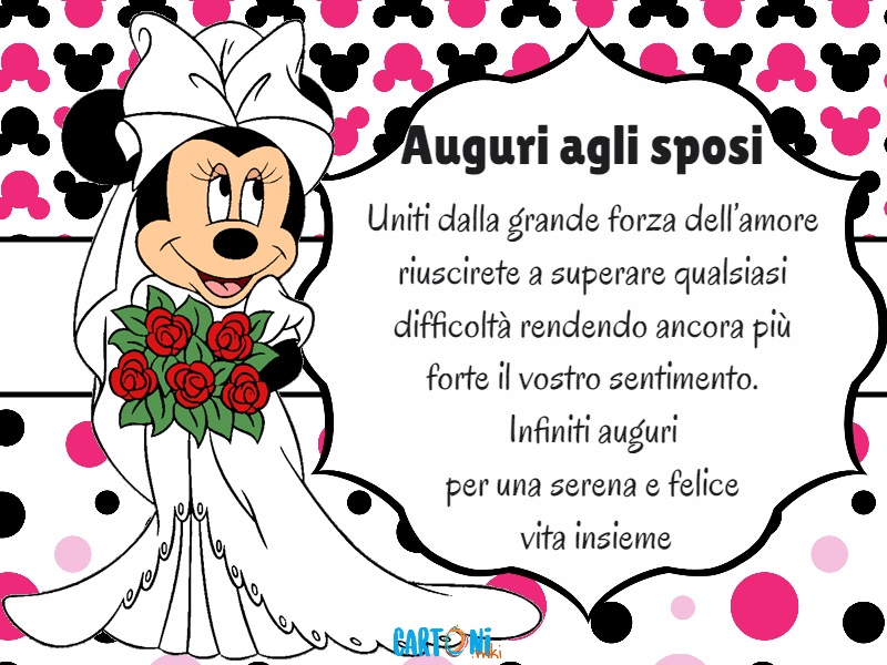 Auguri agli sposi Uniti dalla grande forza